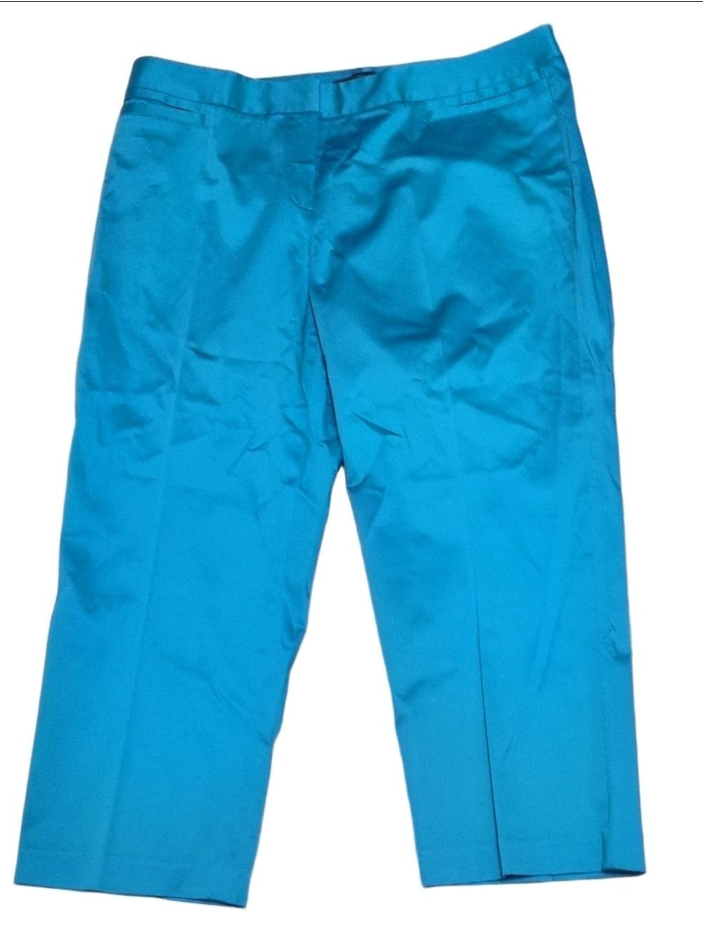 Lafayette 148 New York Blue Cropped Pants Size 14